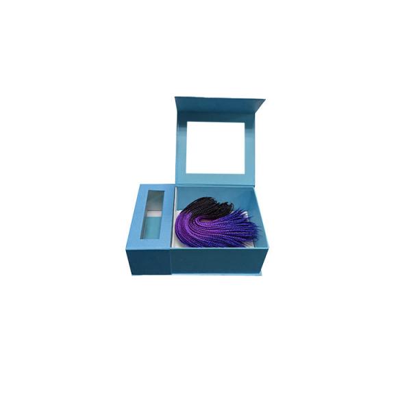 Caixas de empacotamento da extensão magnética do cabelo da janela 0.5kg do PVC