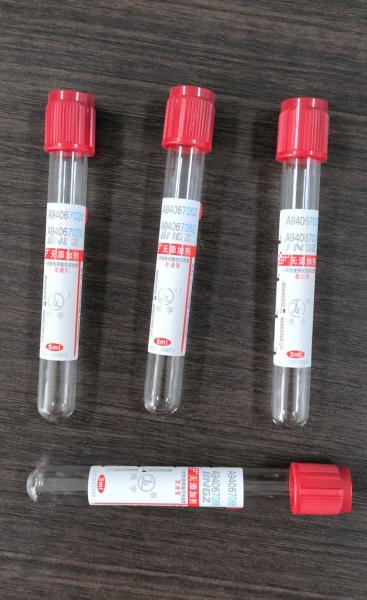 Manufacturer Plain Tube Vacuum Blood Sample Collection Tube Medical Blood collection 2ml3ml5ml