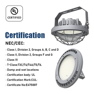 Explosion Proof UFO LED Light Designed For explosion proof warehouse Lighting With Power Range Covering 40W To 300W