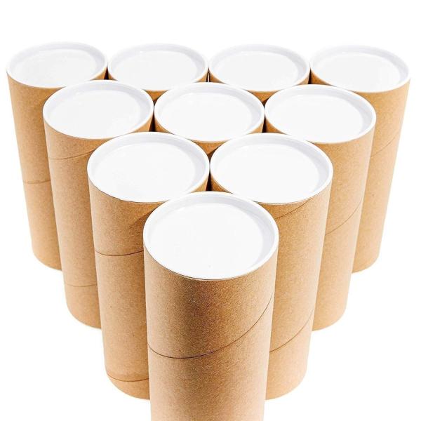 Food EVA Inserted Cylindrical Cardboard Box Recyclable Oilproof Multi Usage