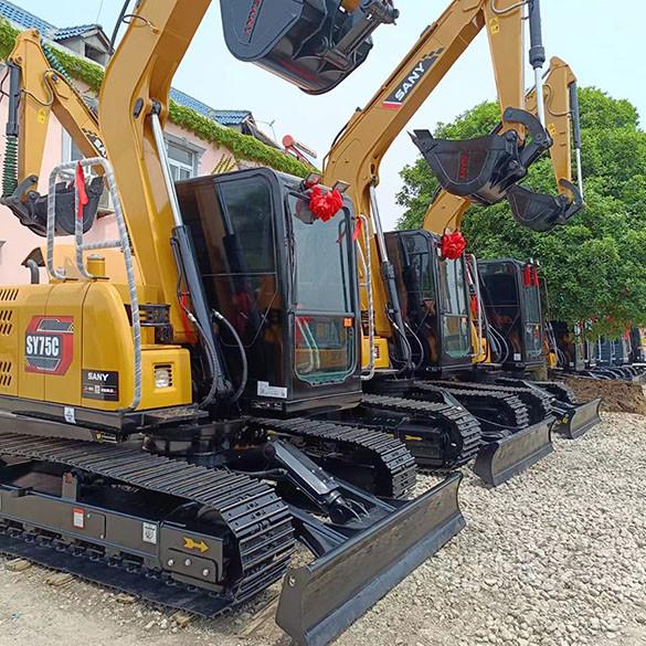 Used Sany SY75C Excavator 7 Ton Brand New Style SY 75CPRO Diesel Engine Excavator