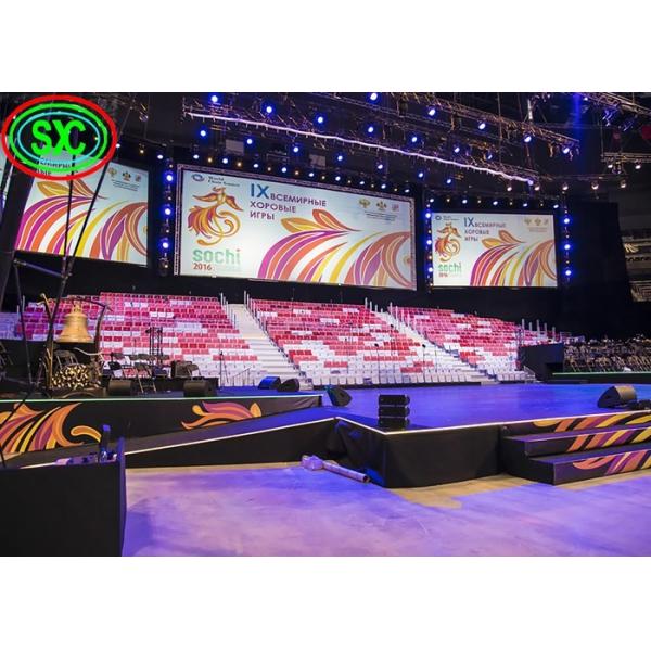 Безшовный крытый арендный дисплей СИД P2 64*64 ставит точки разрешение модуля для событий