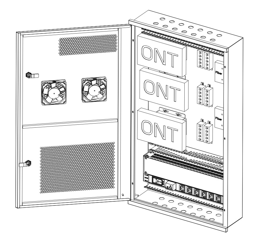 LVJB Enclosure 570mm*1000mm*165mm Built-in Design SPCC Network Rack Cabinet