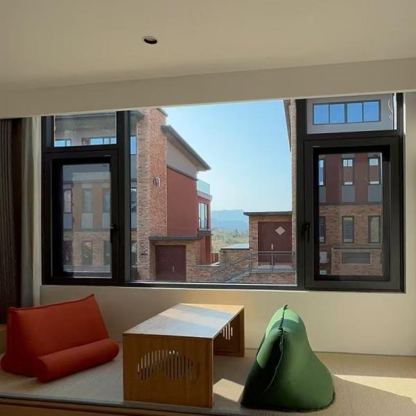 Fuente de suministro de ventanas y puertas insonorizadas con carcasa de aluminio con resistencia al viento de nivel 9