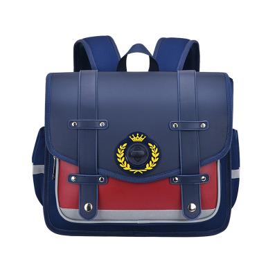 Patent Leather Trendy Nylon School Backpack For Boys 6-12Y