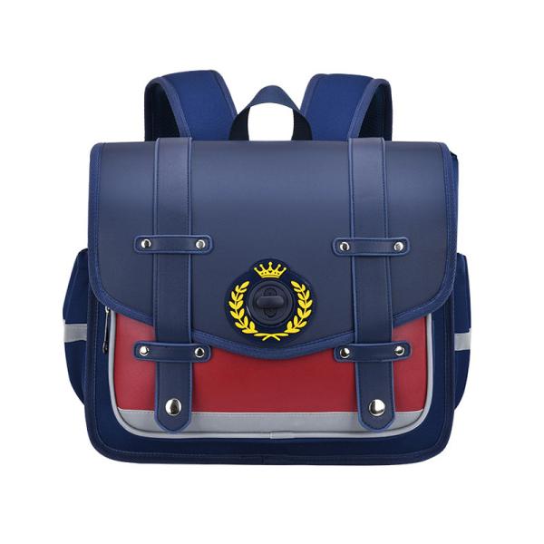 Patent Leather Trendy Nylon School Backpack For Boys 6-12Y