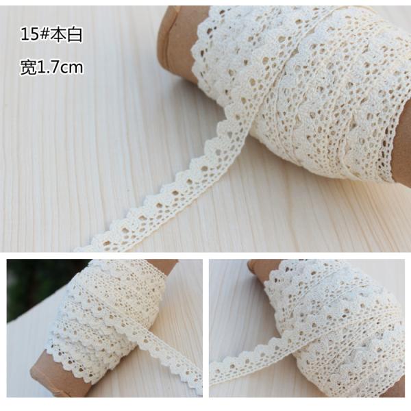 exquisite elastic stretch Crochet Lace trim handmade 7cm Cotton Lace