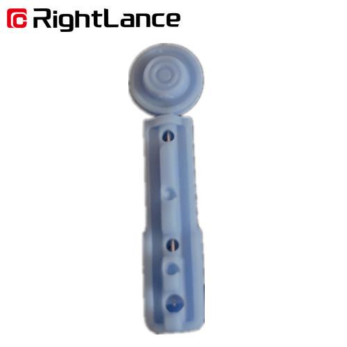 Grey Safety Cap 26 Gauge Blood Test Pricker Plastic Single Use Lancets Disposable