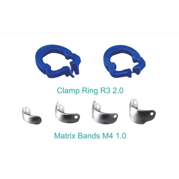 ZT Dental Sectional Matrix System Bands F3 Autoclavable M4 2pcs Clip Ring