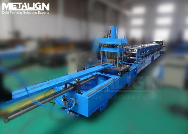 Durable Hat Purlins Chain Drive Cold Roll Forming Machine Hydraulic Shearing High Precision Output