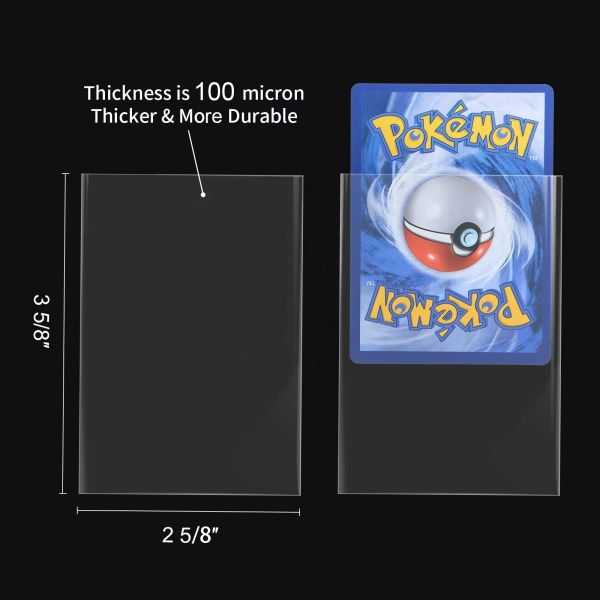 Custom Photo Card Sleeve Transparent Trading Card Sleeve Soft Clear Art Card Protector 3R 4R 4D Photo Cover PP Plastic Sleeve