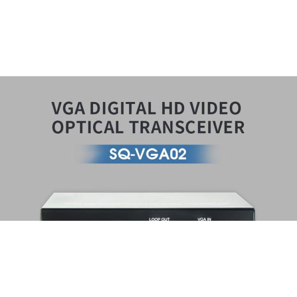 FTTN SQ-VGA02 VGA Fiber Optic Digital Video Terminal Long Distance Transmission Anti-Interference
