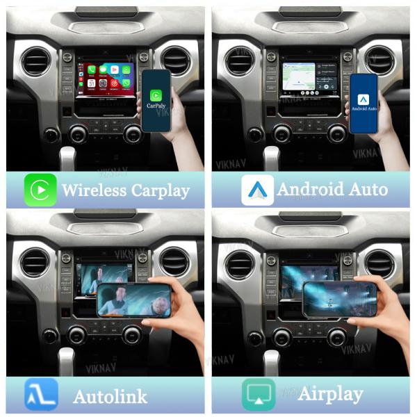 Декодер Viknav Linux System для Toyota Tundra 2014-2017 с Apple CarPlay, Android Auto и беспроводным подключением