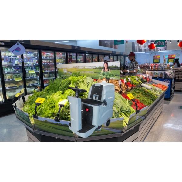 Nettoyage rapide et sûr pour les marchés frais et les épiceries.