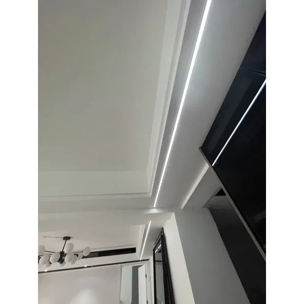 16mm*6mm 6063 T5 Aluminum Alloy Anodized LED Profile for Surface Mounted Lighting