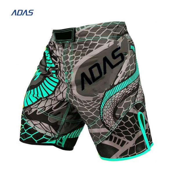 Polyester Spandex Men'S Plain Boxing MMA Shorts BJJ Grappling Custom