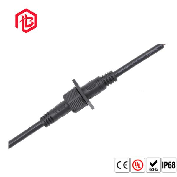 Conector de montagem de painel 3PIN 4PIN para conector de fio
