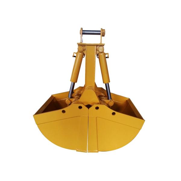 2 Cylinders 1200L Excavator Spare Parts Excavator Attachments Excavator Hydraulic Clamshell Bucket