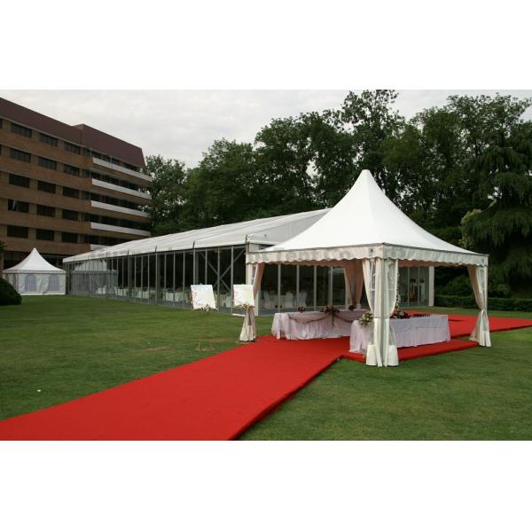 Easy Assembly Luxury Pagoda Party Tent Transparent For Family Camping ISO