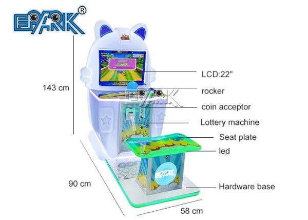 Temple Run Kids Electronic Amusement Game Machines With Colorful Led Light