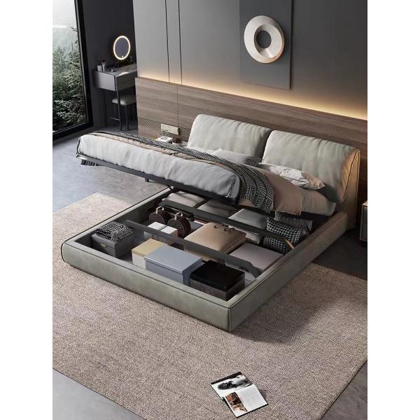 Commercial Hotel Bedroom Furniture Modern Luxury Apartment Villa Linen Fabric Bed