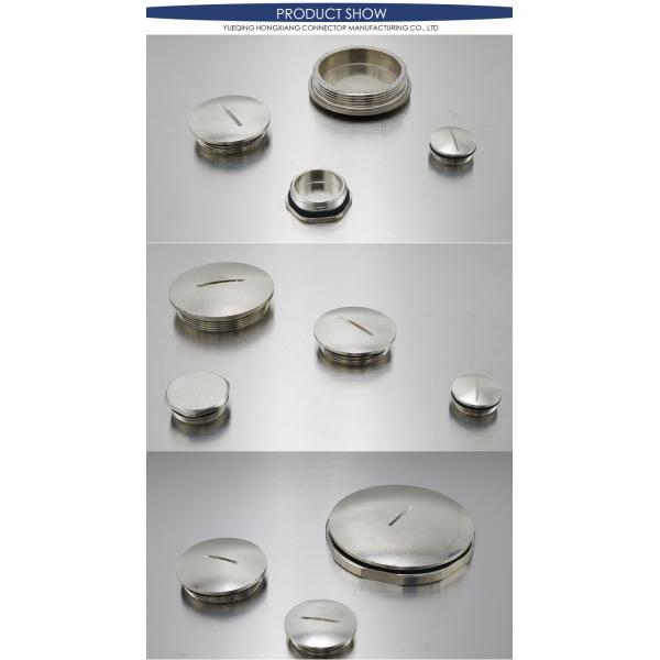 Nickel Plated Brass Cable Gland Accessories / IP54 Hexagonal Screw Plugs