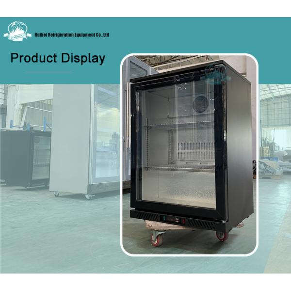 Glass Swing Door Back Bar Cooler Mini Fridge Desktop Under Bar Cooler
