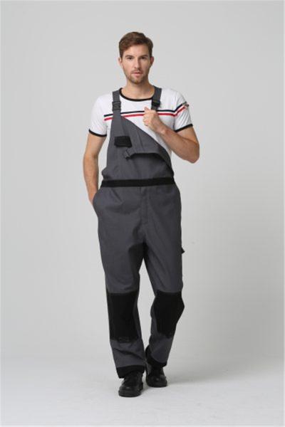 1% Carbon Fiber Anti Static Workwear 350gsm Fire Resistant Bib Overalls