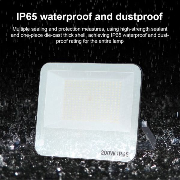 KCD Garden Aluminum 220v Square IP65 Waterproof RGB LED Flood Light with 5 Year Warranty for Outdoor Construction