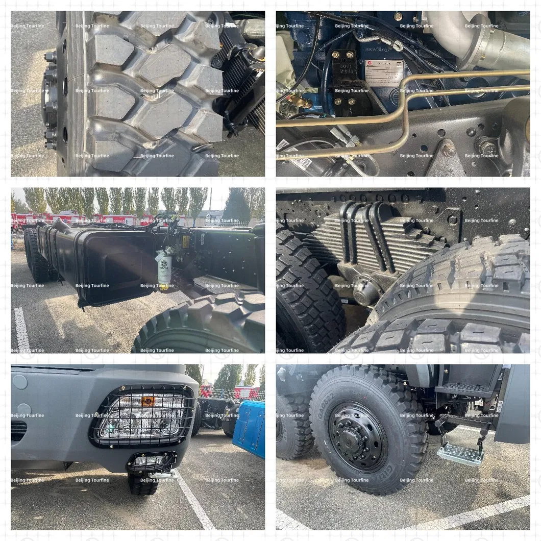 BEIBEN NG80 6X6 Heavy Duty Cargo Truck Chassis 30-40 Ton With 420HP Diesel Engine