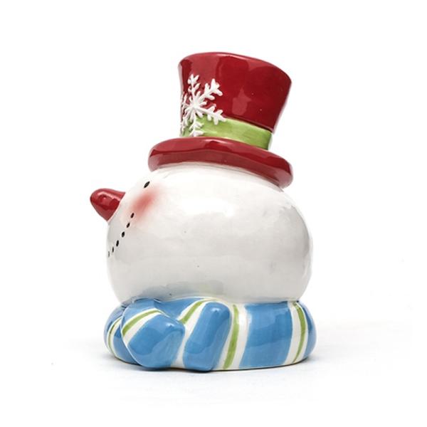 Прекрасный 3D керамический набор специй, набор солено-пепеперовых горшков для рождественских блюд.