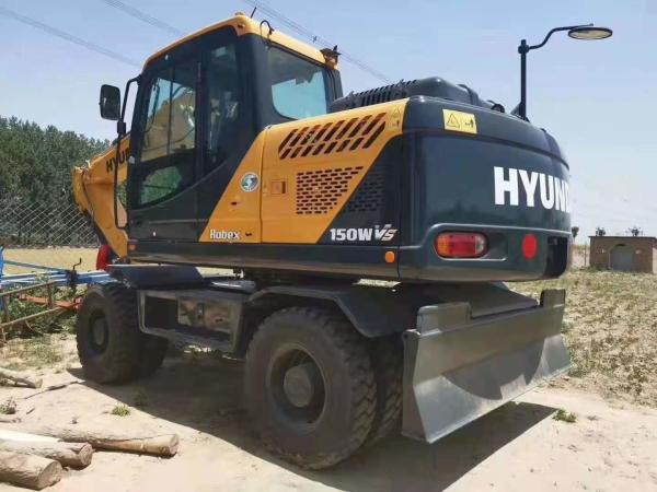 Construction Equipment 15T R150WVS Hyundai Wheeled Excavator
