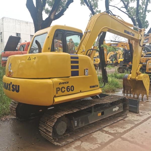 Japão original usado Komatsu PC60-7 escavadeira 6 toneladas para venda