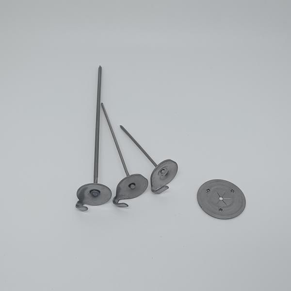 Low Carbon Steel Duct Liner Cup Head Pins For Insulation Internal Or External Walls