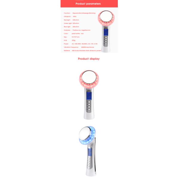 Wrinkles Remove Home Beauty Machine , Photon Ultrasonic Skin Tightening Machine