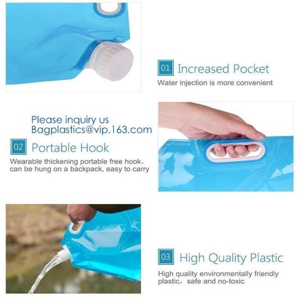 Биодеградабле жидкостная упаковывая таможня мешка доказательства утечки изготовленная на заказ сумка питьевой воды спорт сумки воды 1 галлона складная