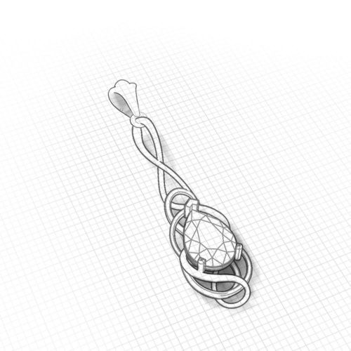 Художественный воздушный дизайн этого причудливого голубого шкентеля топаза