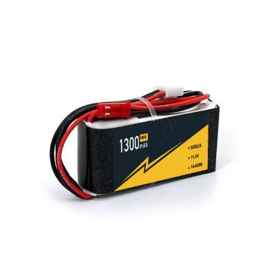 High Output Voltage RC Car Lipo Battery 1300mAh 100C Hard Case