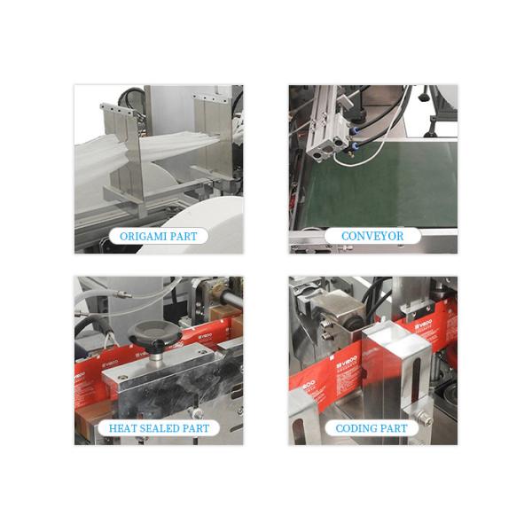 Automatic Single Wet Tissue Packing Machine , High Speed Baby Wet Wipes Making Machine