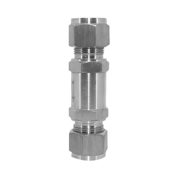316L Stainless Steel Double Ferrule Check Valve High Pressure Instrument One Way Non Return Valve for Gas Liquid Pipeline