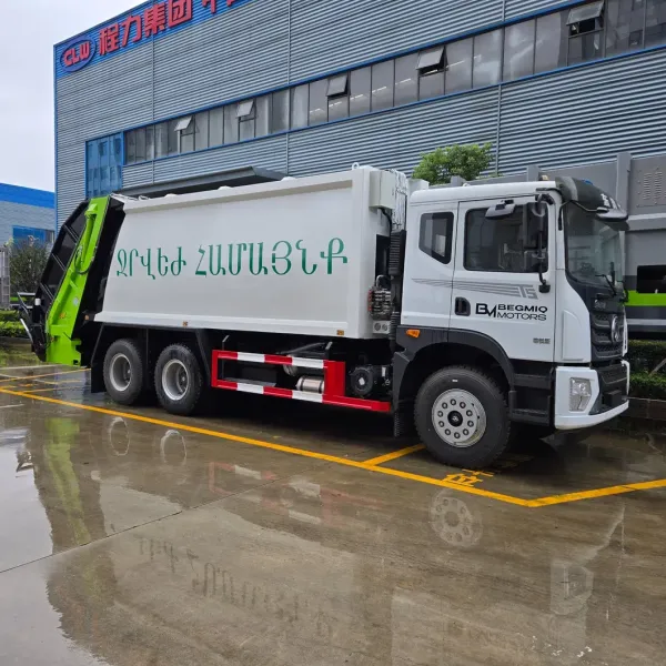 Sell Export Sanitation Garbage Truck 24cmb Compression Garbage Truck 6X4 Drive for Customization.