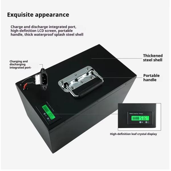 LiFePO4 Lithium Electric Motorcycle Battery Li Ion Power Battery Pack 72V 20Ah