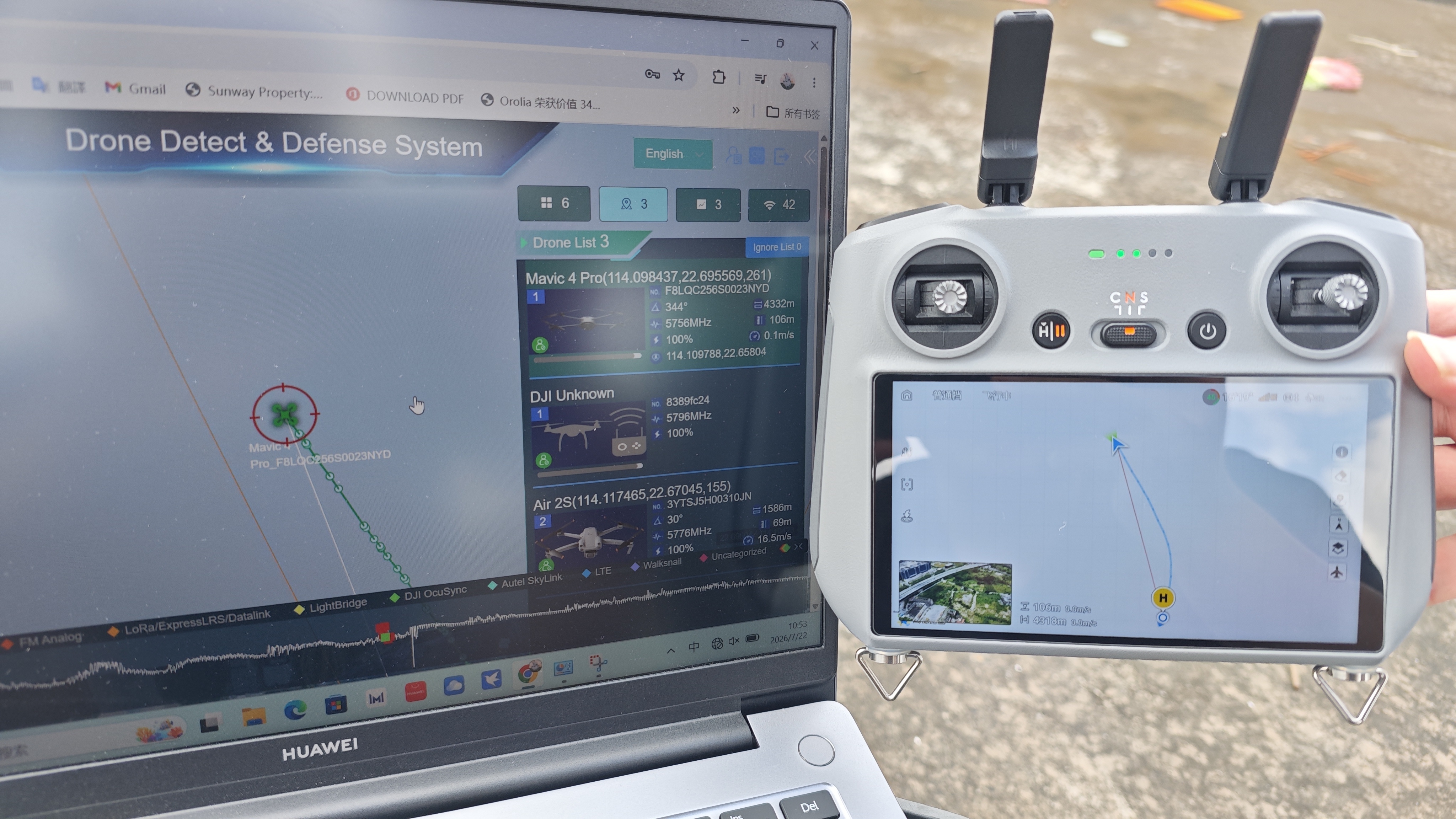 All-in-One Multifunctional Anti-Uav System Drone Detector Fpv Jammer Drone Spoofer for Site Security