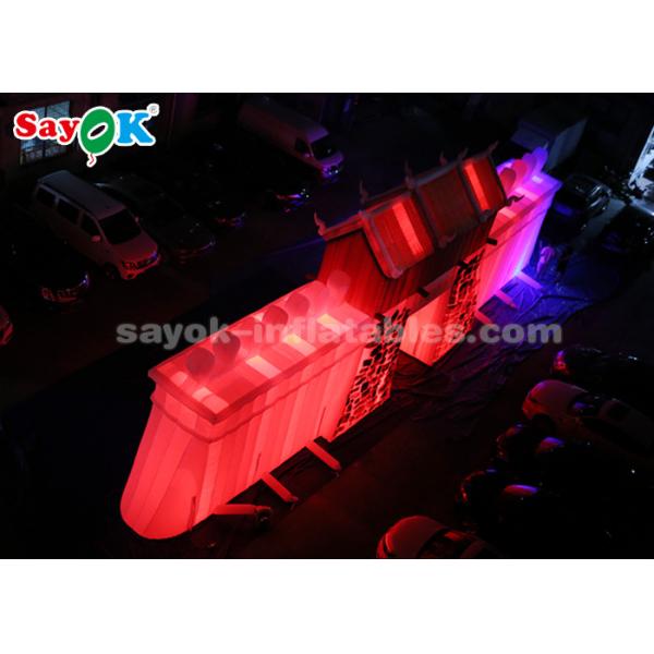 ROHS Custom Inflatable Products , Commercial LED Inflatable Rock Wall For Outdoor Display
