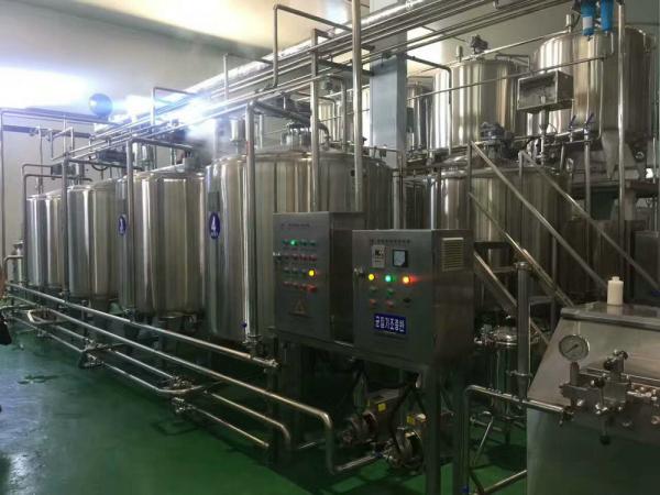 Full Automatic Dairy Milk Production Line Plant With Touch Screen PLC Controlling