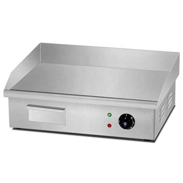 550x425x225mm Commercial Vertical Cast Iron Electric Griddle with Stainless Steel Body
