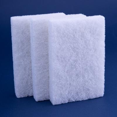 DH-C1-6 Esponja de limpeza de beleza industrial de nylon branco Material para limpeza profunda