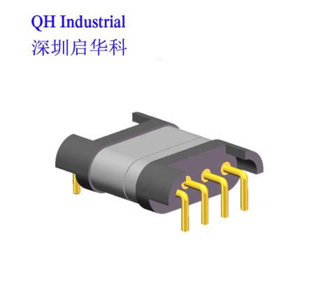 4Pin 2.54mm Pitch Male Female 2Amp 600gf Magnetic Pogo Pin Charger Connectors