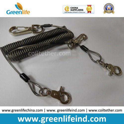 China High Quality 3.0mm Cord Dia Wire Coil Safety Lanyard