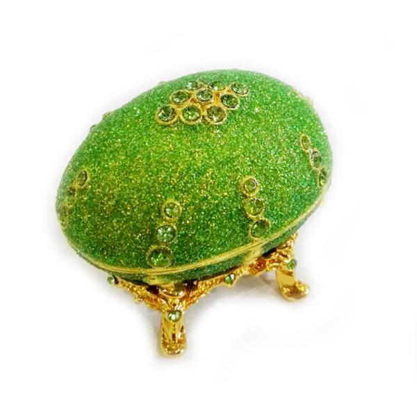 Russian Easter Egg Jewelry Box Crystal Trinket Holder Ring Organizer Home Decor Faberge Egg for Jewelry Boxes Gift